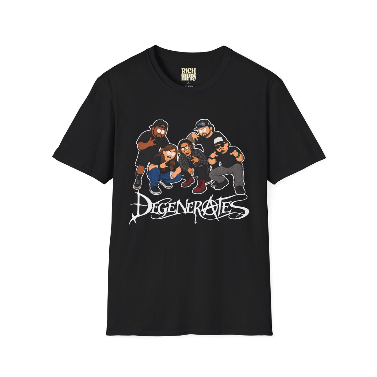 Rich Hippy Degenerates Tee - Vintage Graphic T-Shirt