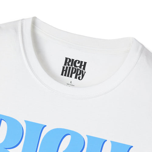 Rich Hippy Blue Logo Tee – Vintage Graphic T-Shirt