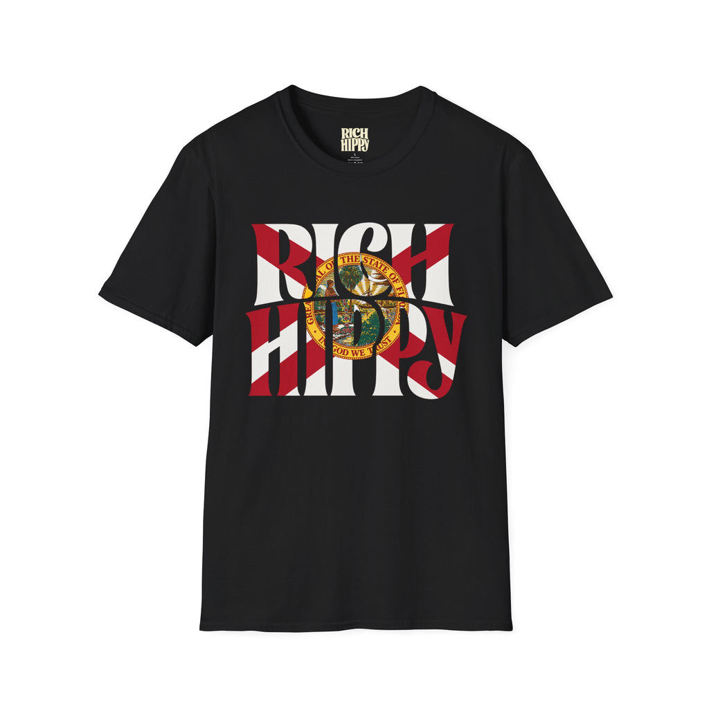 Rich Hippy Florida Flag Logo Tee – Vintage Streetwear Graphic Shirt