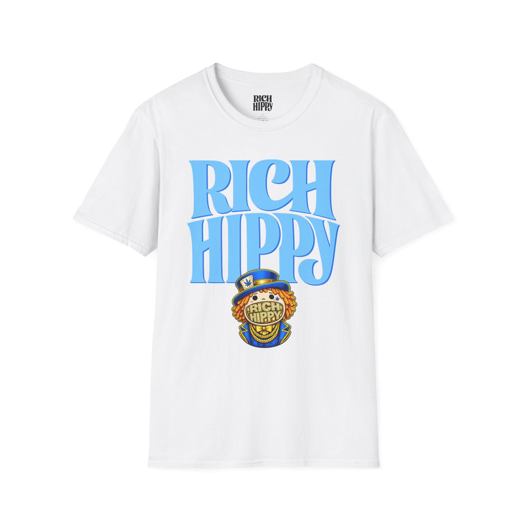 Rich Hippy Blue Logo Tee – Vintage Graphic T-Shirt