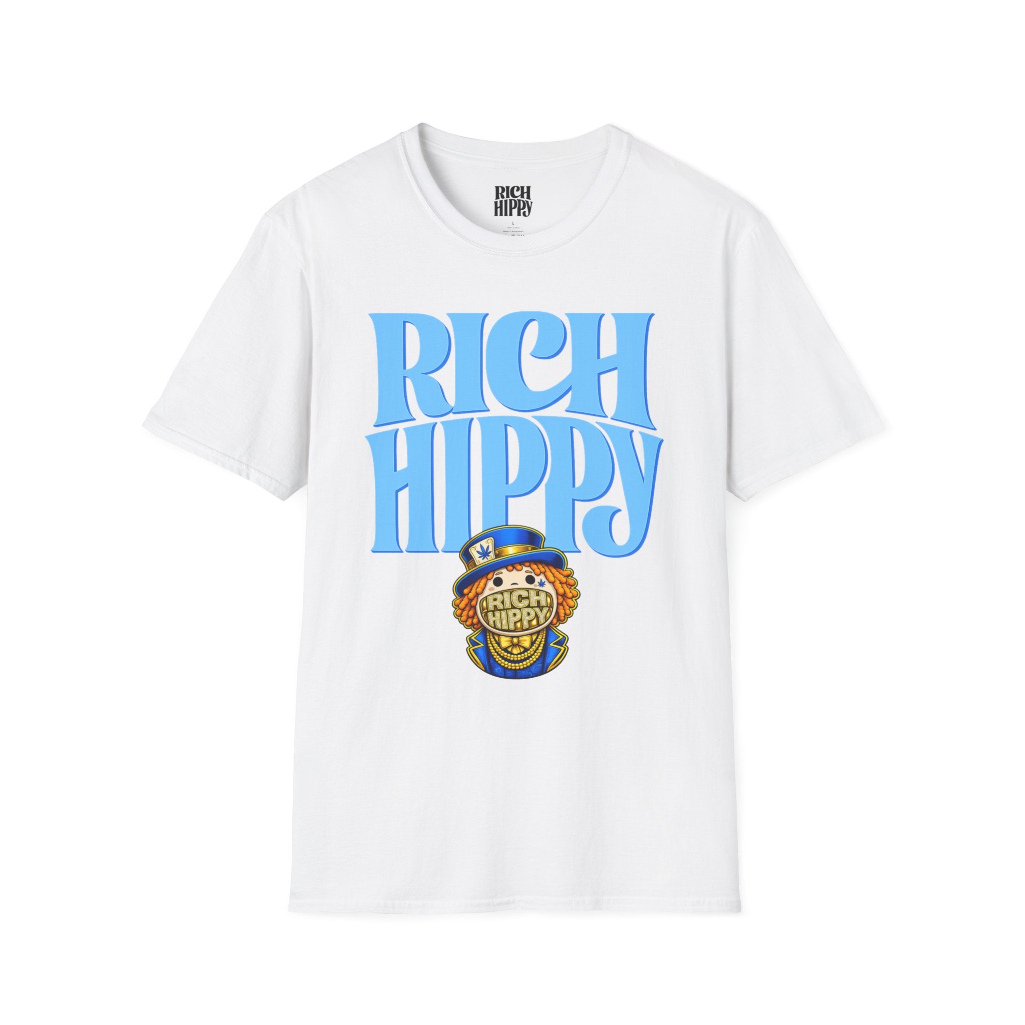 Rich Hippy Blue Logo Tee – Vintage Graphic T-Shirt