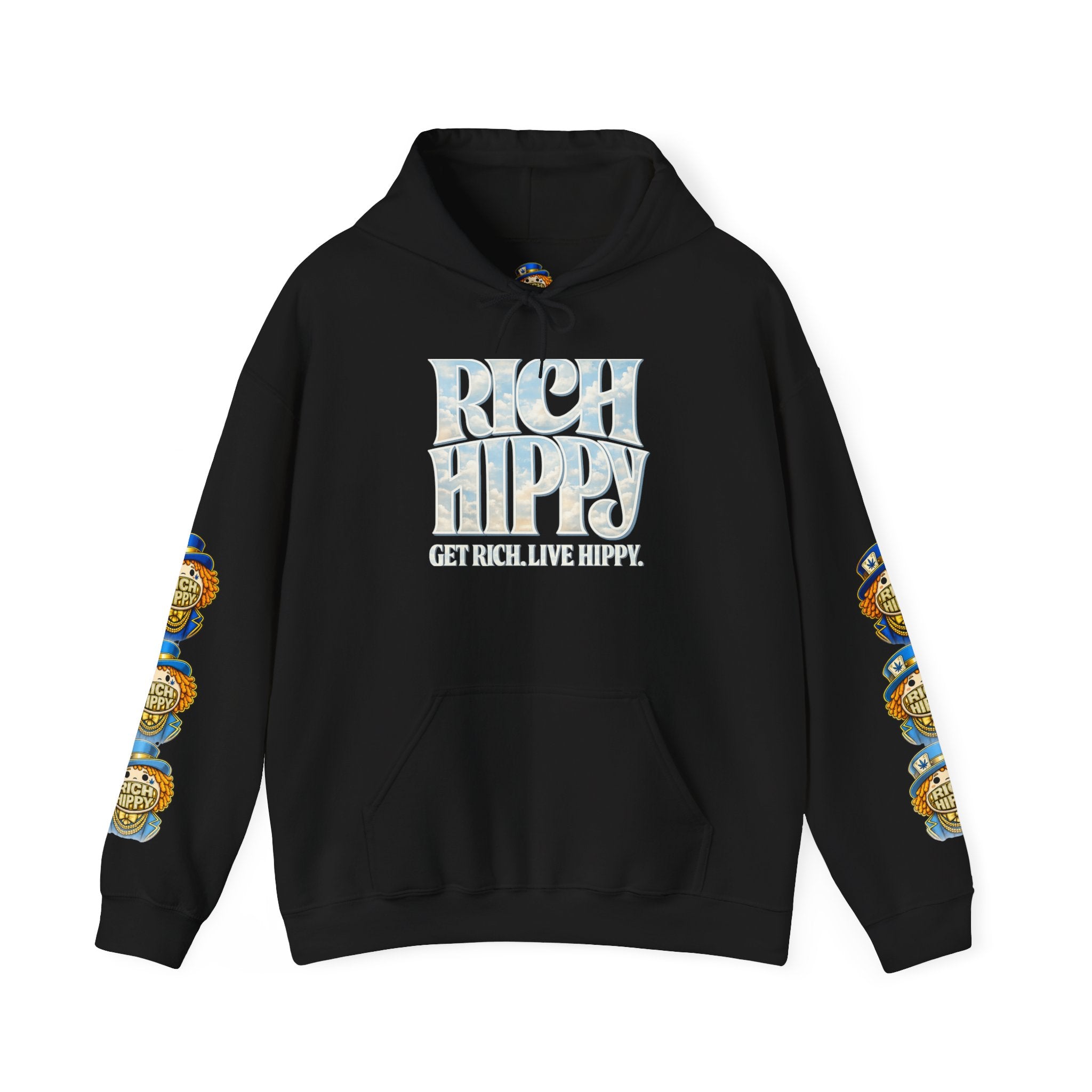 Rich Hippy Sky Logo Hoodie – Vintage Streetwear Pullover